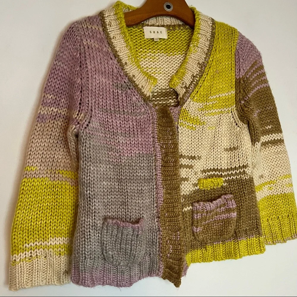 Anthropologie Shae Chunky Knit Boho Womens Sweater Size M - Picture 2 of 8